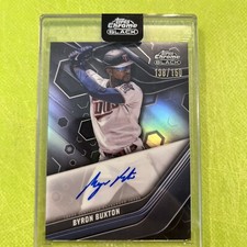 2023 Topps Chrome Black Byron Buxton Base 138/150 Auto