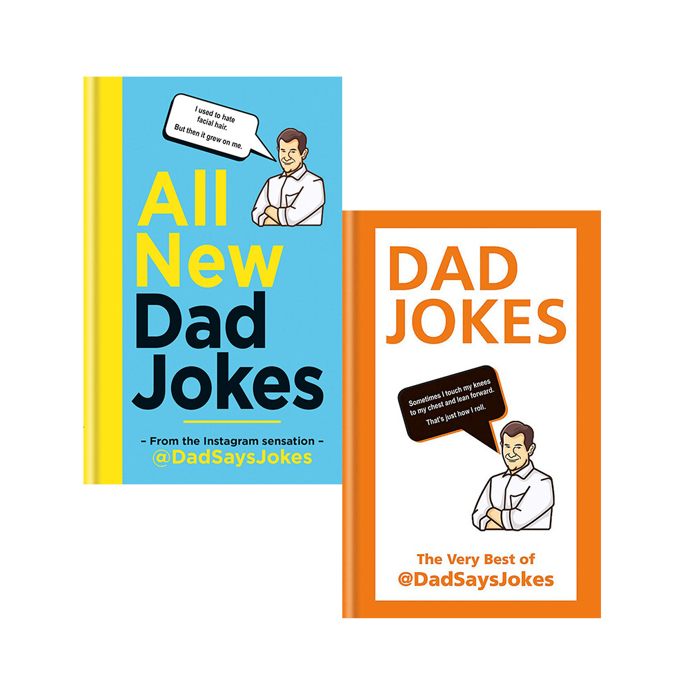 Dad Says Jokes 2 Books Collection Set All New Dad Jokes, Dad Jokes Paperback NEW
