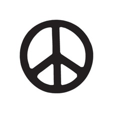 Peace Sign - Vinyl Decal Sticker - Multiple Color  Sizes - ebn941