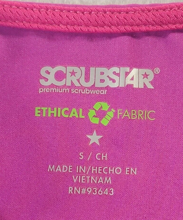 Blusa Scrubstar Premium Scrubwear TAMANHO S Feminina Medical Fuschia Performance Excelente Estado Usado - Imagem 2 de 4
