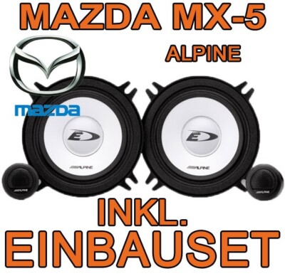 Alpine Lautsprecher für Mazda MX5 2-WEGE Frontsystem 13cm Boxen Auto Einbauset