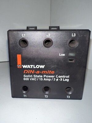 DB3C-1560-K200 WATLOW DIN-A-MITE SOLID STATE POWER CONTROL 600 VAC/15 AMP (C14D)