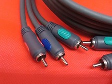 RCA Male to RCA Male Audio Video Composite Cable Black 6 feet . Lot 117