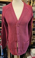 Cotton Traders  LADIES  RIBBED CARDIGAN  SIZE SMALL - MUSK RED - NEW