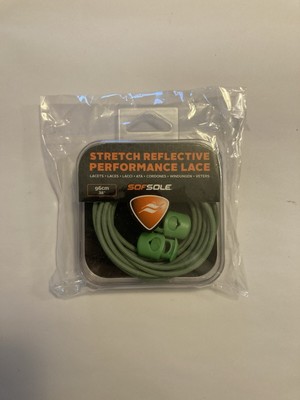 Sof Sohle Stretch reflektierende Performance Schnürsenkel 96 cm 38'' UVP 7,43£ grün