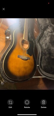 Ibanez AEQ2T acoustic electric guitar with hard case | eBay