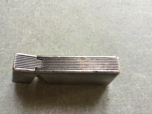 DUPONT Paris Made in France Silver Plated Vintage Gas Lighter For Restoration - Imagen 7 de 9