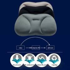 3d Pillow Ergonomic Memory Foam Pillow Washable Travel Neck Particle Pillow