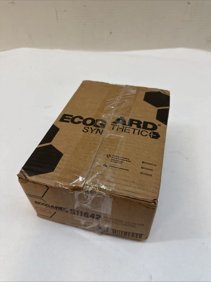 Caja de 6 filtros de aceite sintéticos Ecogard Spin-On Engine S11642 para 19 Cadillac CTS Foto 3 de 3