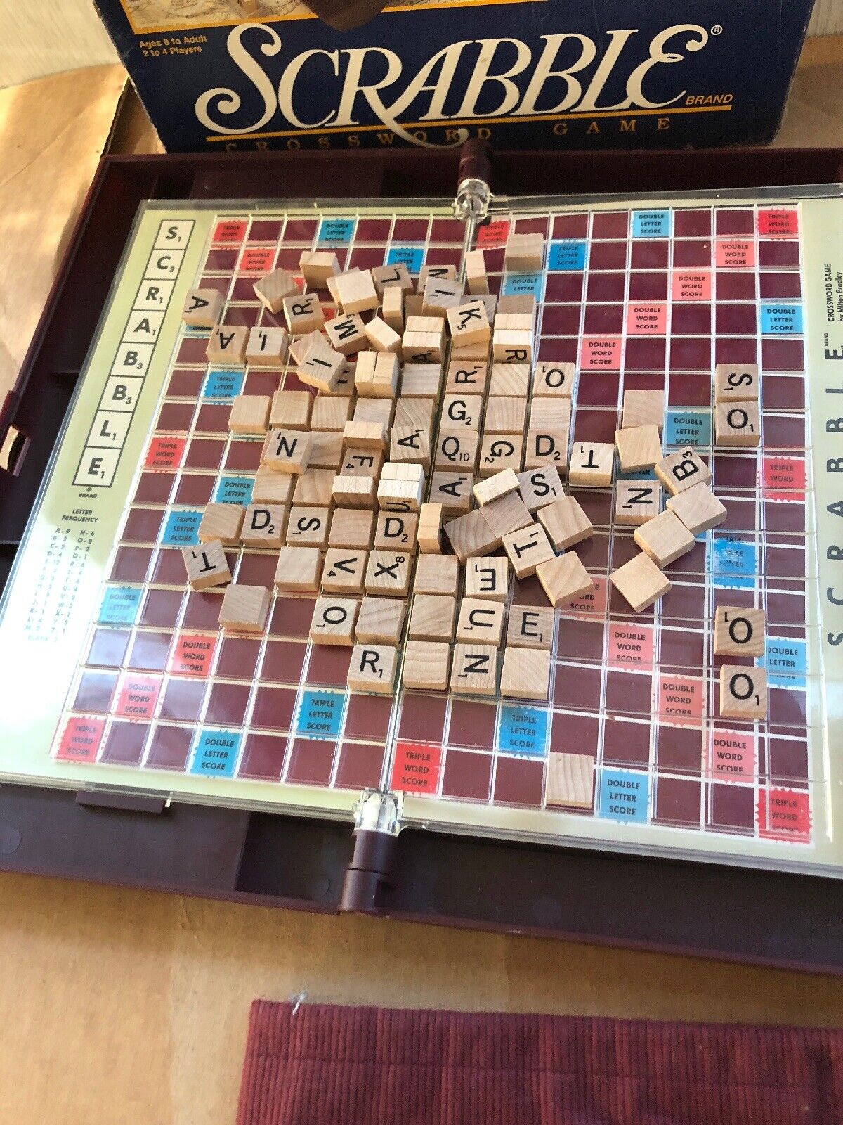 Scrabble Deluxe Travel Edition Milton Bradley Complete Mini Wood Tiles No  Manual 32244041211 | eBay