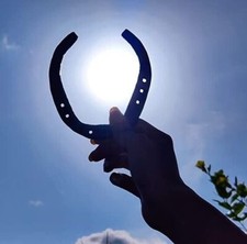 4 Pcs Nevada Horseshoes Lot With Nails Western Welding Decoration Good luck Gift