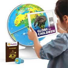 PlayShifu Orboot Earth Interactive Kids Globe: 1000 Facts, Ages 4-10, STEM Toy