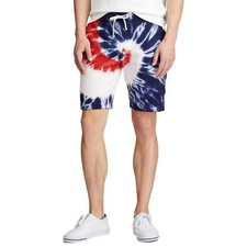 Polo Ralph Lauren Tie Dye Spa Shorts Red White Blue Boys Large 14-16 Patriotic