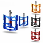 ROCKBROS Bicycle Pedals CNC Aluminum 4 Sealed Bearings 9/16" Flat Platform