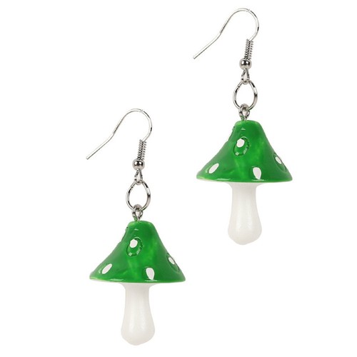  Grzyb Kolczyk Kolczyki Damskie Wisiorki Szyk Kolczyki dekoracyjne - Zdjęcie 2 z 12