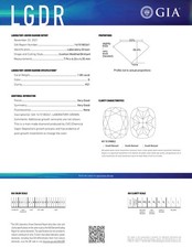 1.80 Ct CUSHION Cut GIA Certified Lab Grown CVD Diamond G Color VS1 Clarity 361.11 per carat