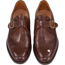 Crockett & Jones Brown Calf Monk Shoes