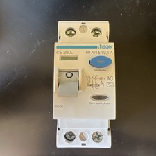 Hager CE280U Double Pole RCCB RCD 100mA Main Switch 80A