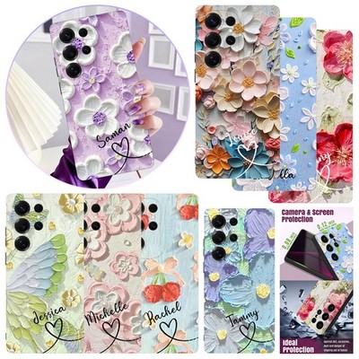 Flower Customized Phone Case For Samsung Galaxy S26 S25 S24 A16 A36 Rubber Cover