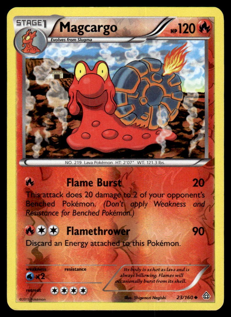 XY - Primal Clash Reverse Holo #23/160 Magcargo