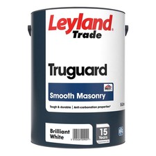 Leyland Trade Truguard Smooth Masonry Paint 5L Brilliant White Exterior Wall