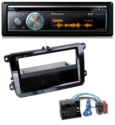 Pioneer MP3 DAB USB CD Bluetooth Car Stereo for VW T6 2015-2019 Piano Finish Black