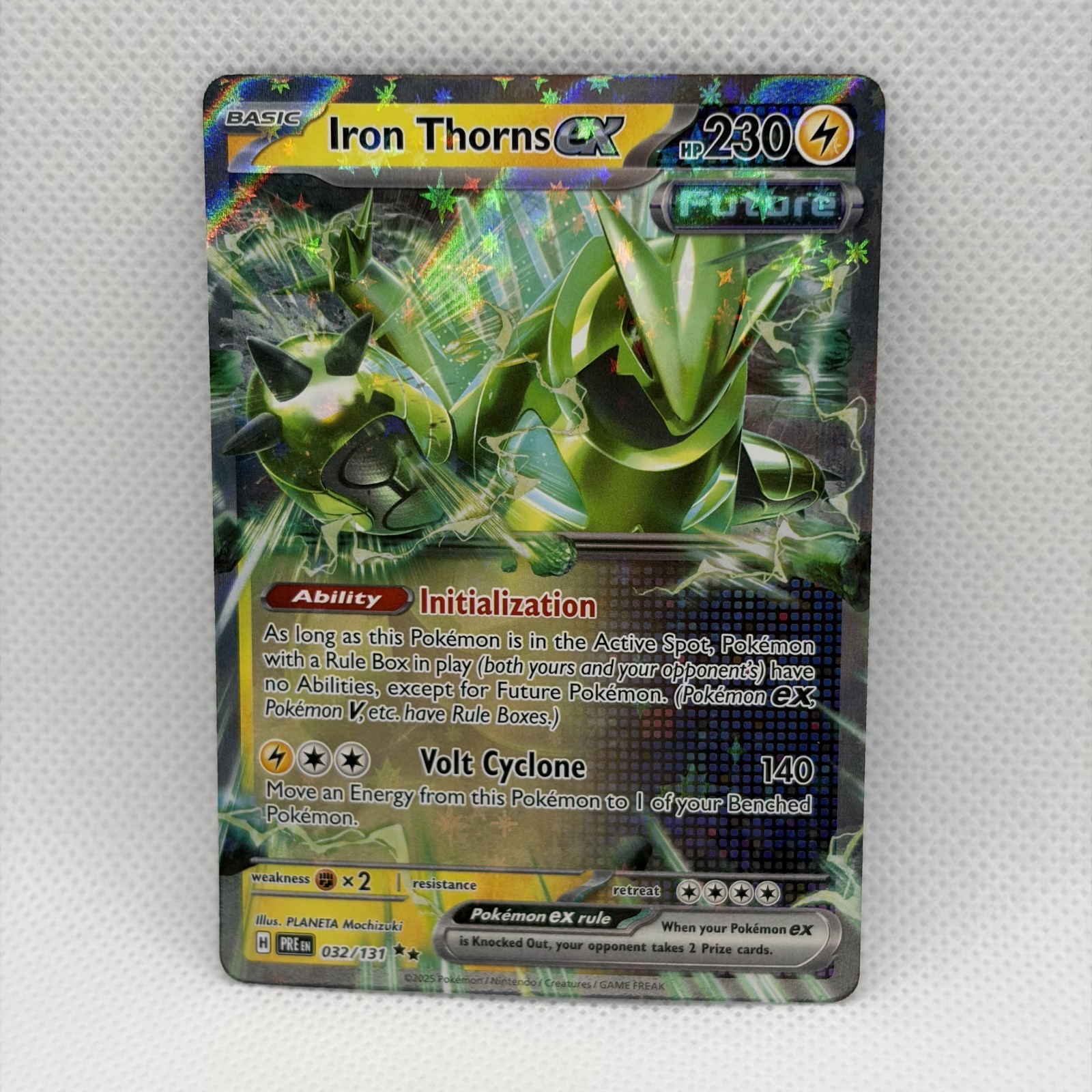 Iron Thorns ex 032/131 Pokemon TCG Sv: Prismatic Evolutions Holo Double Rare NM
