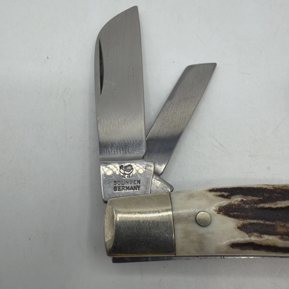 Cuchillo de Bolsillo HEN & ROOSTER 344DS Congreso Ciervo Bertram Cubiertos Alemania Foto 2 de 4