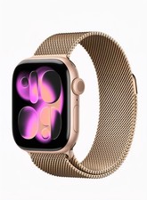 Apple Watch Series 11 42MM Aluminum Case Gold Milanese Band-GPS  Cell