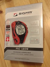 Sigma RC 1209 - Cardiofrequenzimetro corsa - Running Computer Kit - Rosso