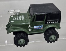 1982 LJN ROUGH RIDERS 4x4 JEEP Omni Force - Runs  Lights work  
