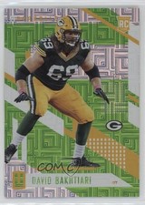 2017 Panini Unparalleled Lime Green David Bakhtiari #126 Rookie RC 4f5
