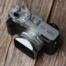 Metal Square Lens Hood For Fuji X100V X100VI X100F X100S Camera with Lens Cap