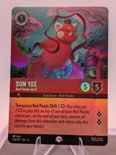 2026 Disney Lorcana Sun Yee Red Panda Spirit 218/207 Epic Foil NM