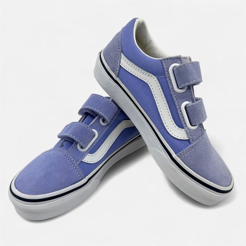 VANS Old Skool V Pale Iris True White Kids Size 13 Athletic Sneaker - Picture 4 of 6