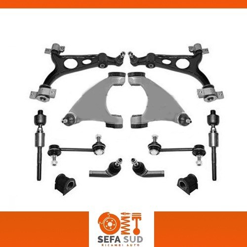 AYD - Kit Sospensione Anteriore Bracci Oscillanti Biellette Snodi Testine Alfa 147 12P - Immagine 1