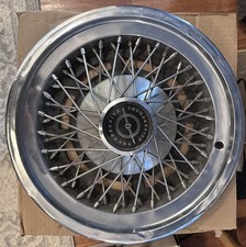1974-1979 Ford Thunderbird T-bird 15 Wire Spoke Hubcap Wheel Cover 1974-1979 Ford Thunderbird T-bird 15 Wire Spoke Hubcap Wheel Cover