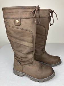 Bottes équestres DUBLIN RIVER III Marron - Pointure 7.5 Femme, Cuir Imperméable, Occasion Bottes Dublin Occasion Bon état