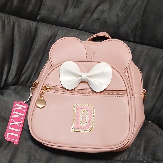 Bow Glitter Mouse Ears D Patch