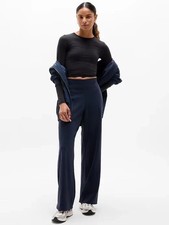 Athleta LT Venice High Rise Wide Leg Pant Navy 982868 8/2025