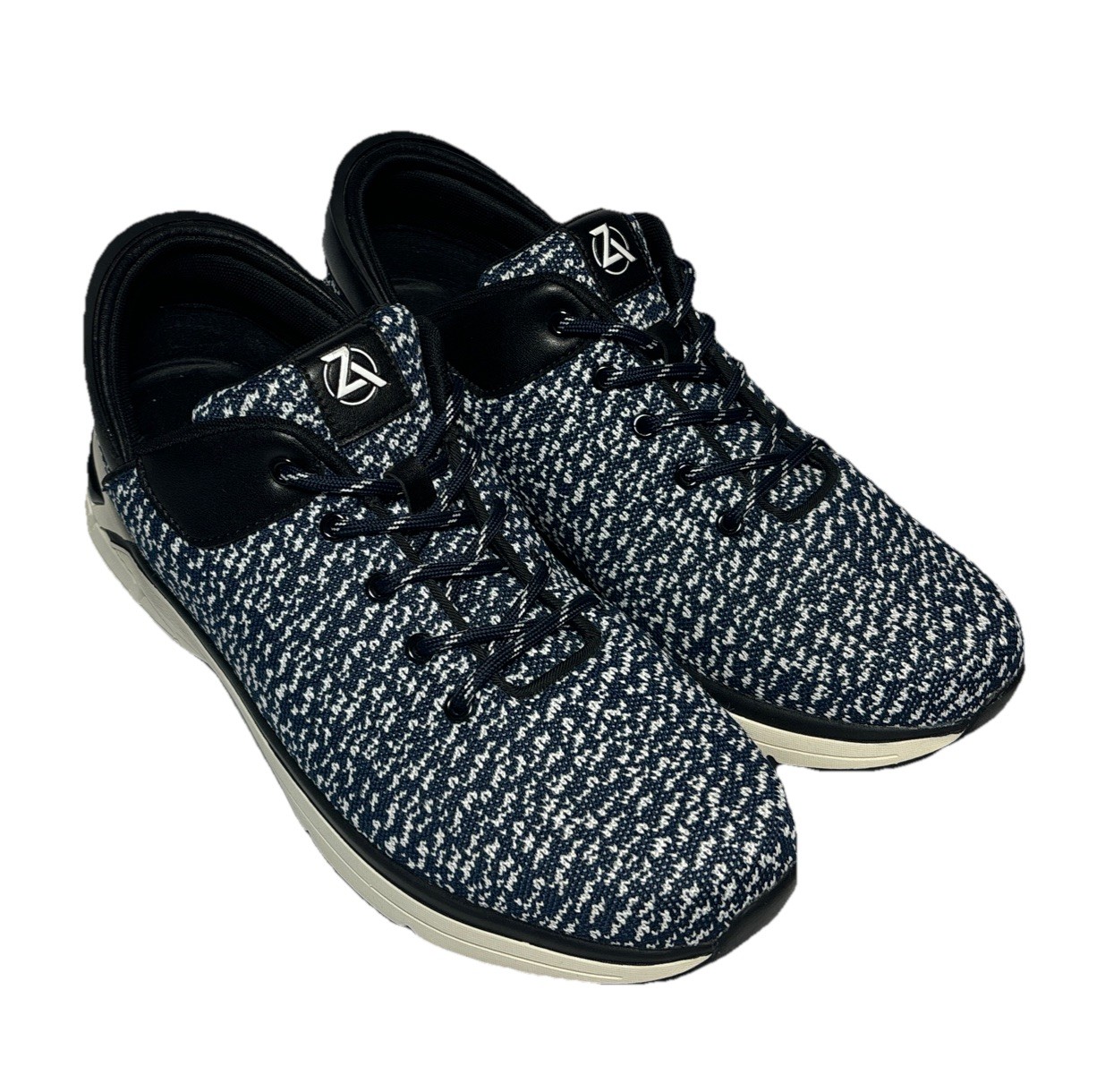 SAOLA Sneakers Zeba uomo blu notte bianche mani libere comode da passeggio taglia 13 usate in ottime condizioni!