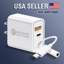 For Samsung Galaxy S24 S22 USB C Cable to 3.5mm Aux Jack Earphone Dongle Adapter