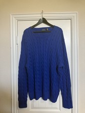 The Iconic Cable Polo Ralph Lauren Crewneck Knitted Sweater Men's Size XL