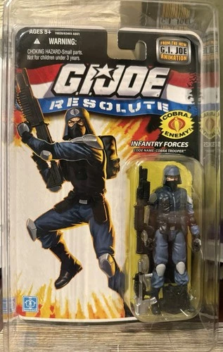 GI Joe 2008 Cobra 🐍 Trooper Resolute Series with Star ⭐️ Case MOC