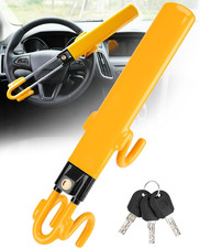 Steering Wheel Lock - Heavy Duty Antitheft Device And Car Security Lock With Adj