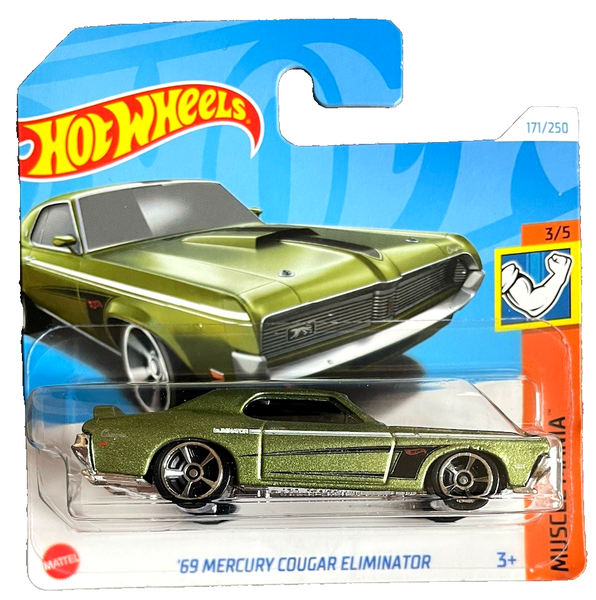 Hot Wheels '69 Mercury Cougar Eliminator Muscle 3/5 2024 171/250 1:64 Modellauto-image