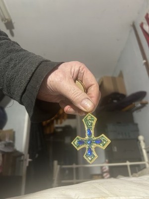 Ornate Cross And Stand - Boxed