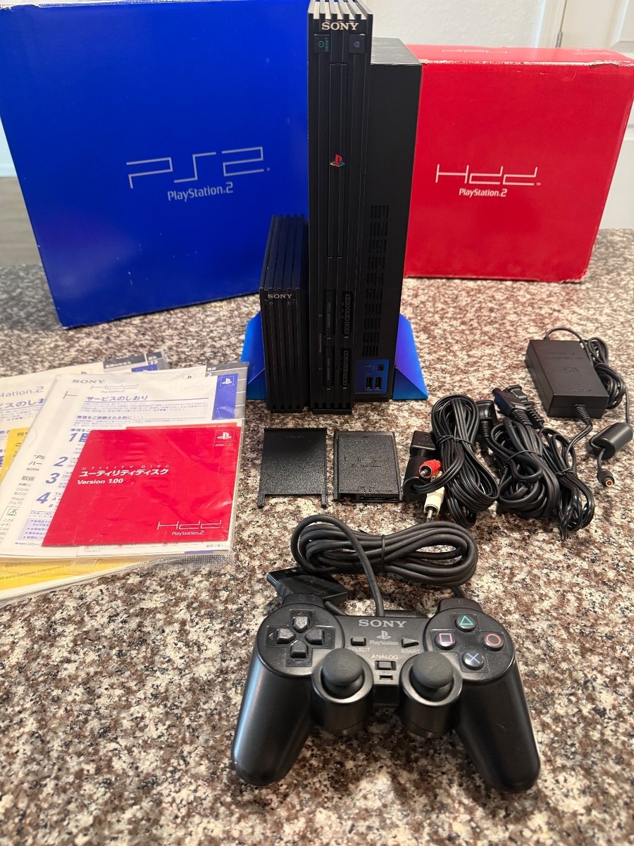 Playstation PS2 console Bundle with External HDD OEM. SCPH-10000