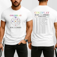 Music Of The Spheres 2025 World Tour Concert Tee Unisex Tops UK ON TREND