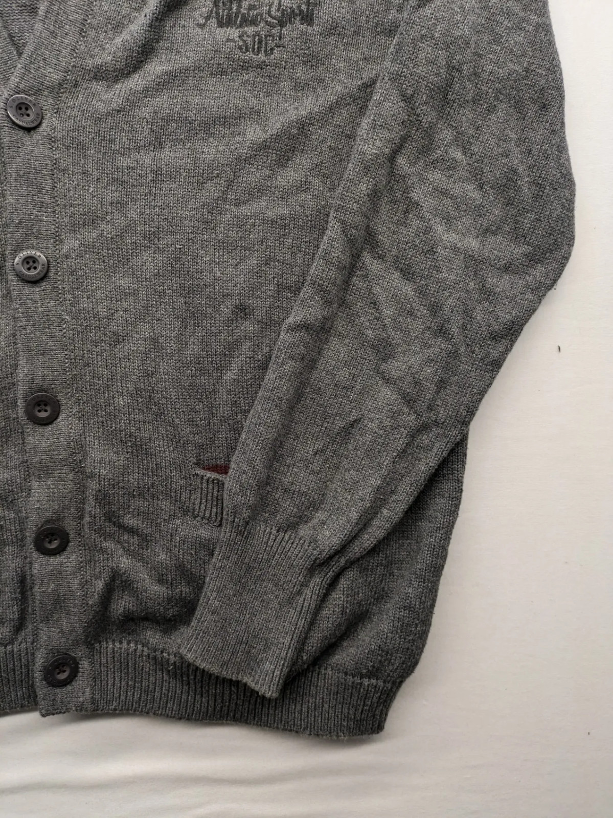 s.Oliver Herren Strickjacke Pullover Gr. XXL Grau Varsity College Strick 2248 image 4